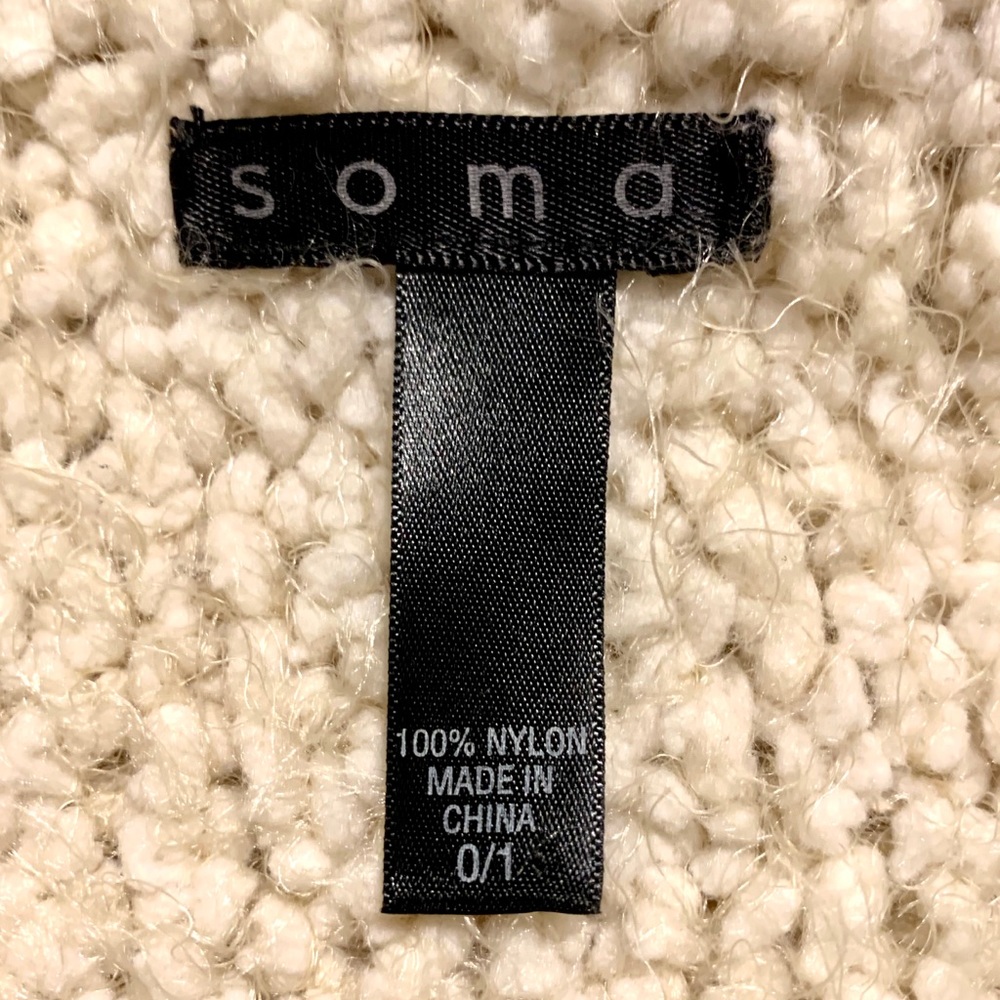 Long Off-White Cardigan with Short Back - Picture 5 of 5